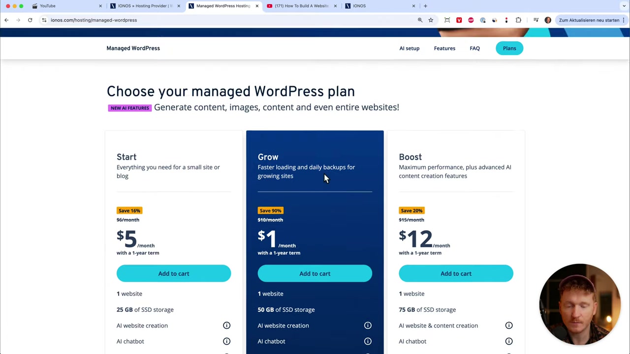 Comment Créer un Site Web avec WordPress et IONOS - En 10min grâce à l'IA