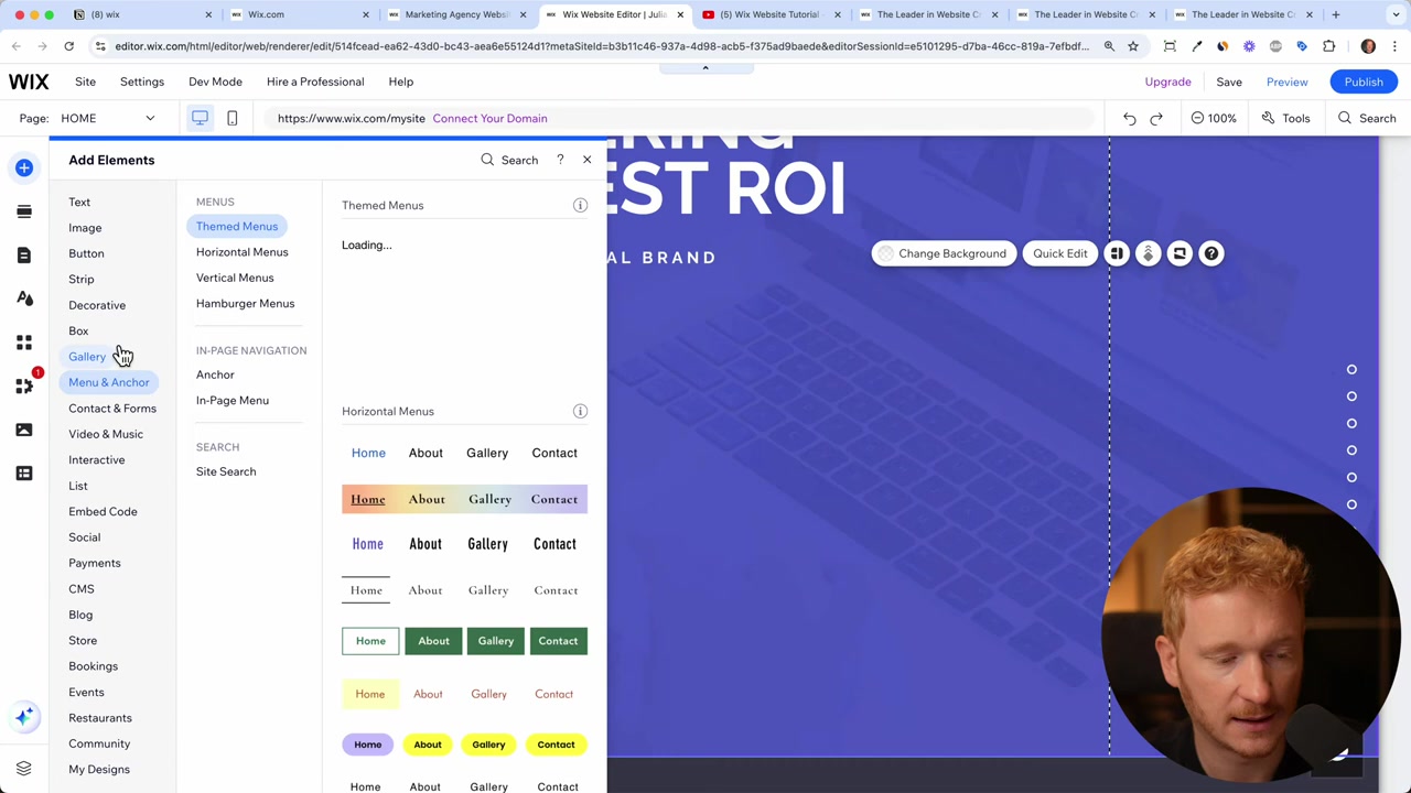 Hogyan készítsünk Wix weboldalt | Wix Oktatóvideó Kezdőknek