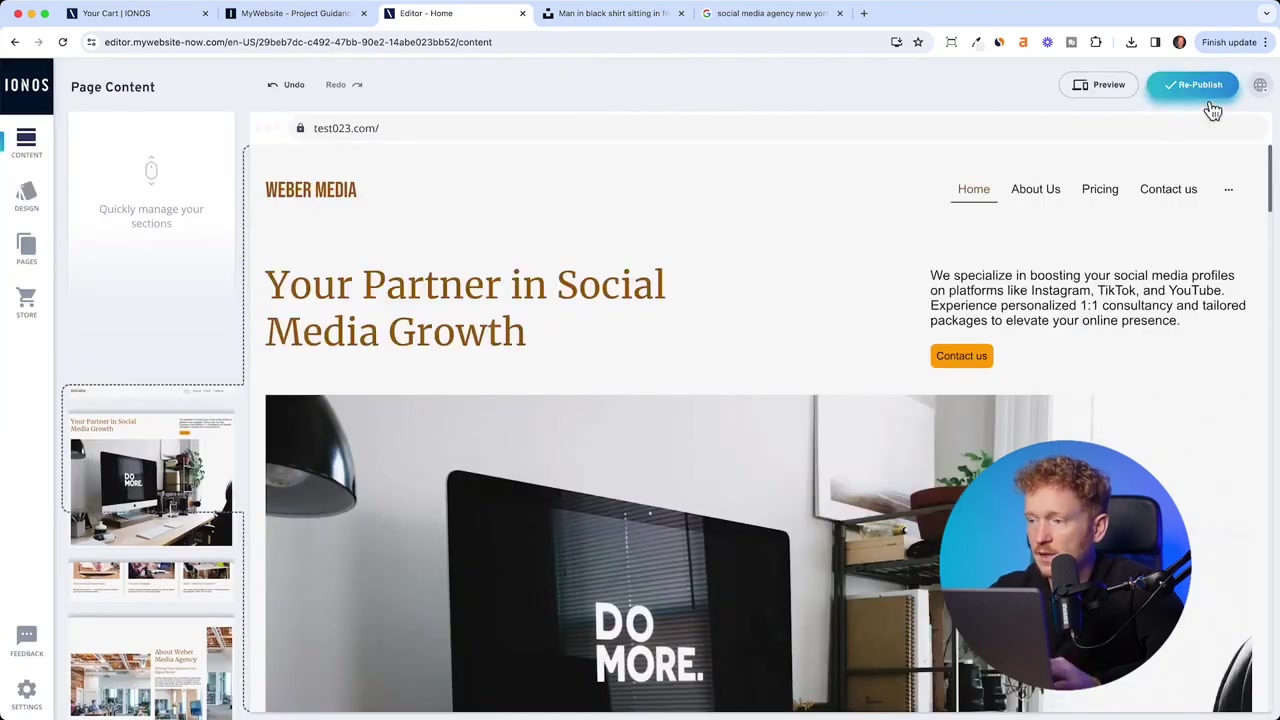 Come creare un sito web con IONOS – Tutorial 2026 – Costruttore di siti web AI