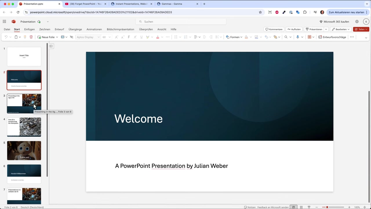 La fin de PowerPoint – Cette IA pour les présentations l'écrase complètement