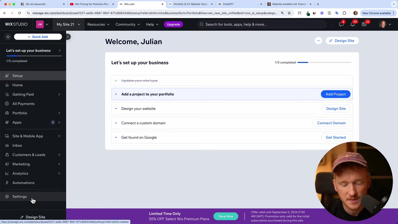 Nuovo Wix Tutorial - Come Creare un Sito Web di Portfolio con Wix