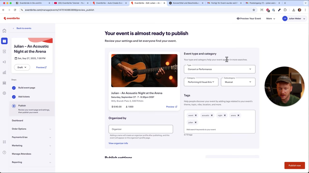 Eventbrite Tutorial – How to Create an Event & Sell Tickets Online (2026)