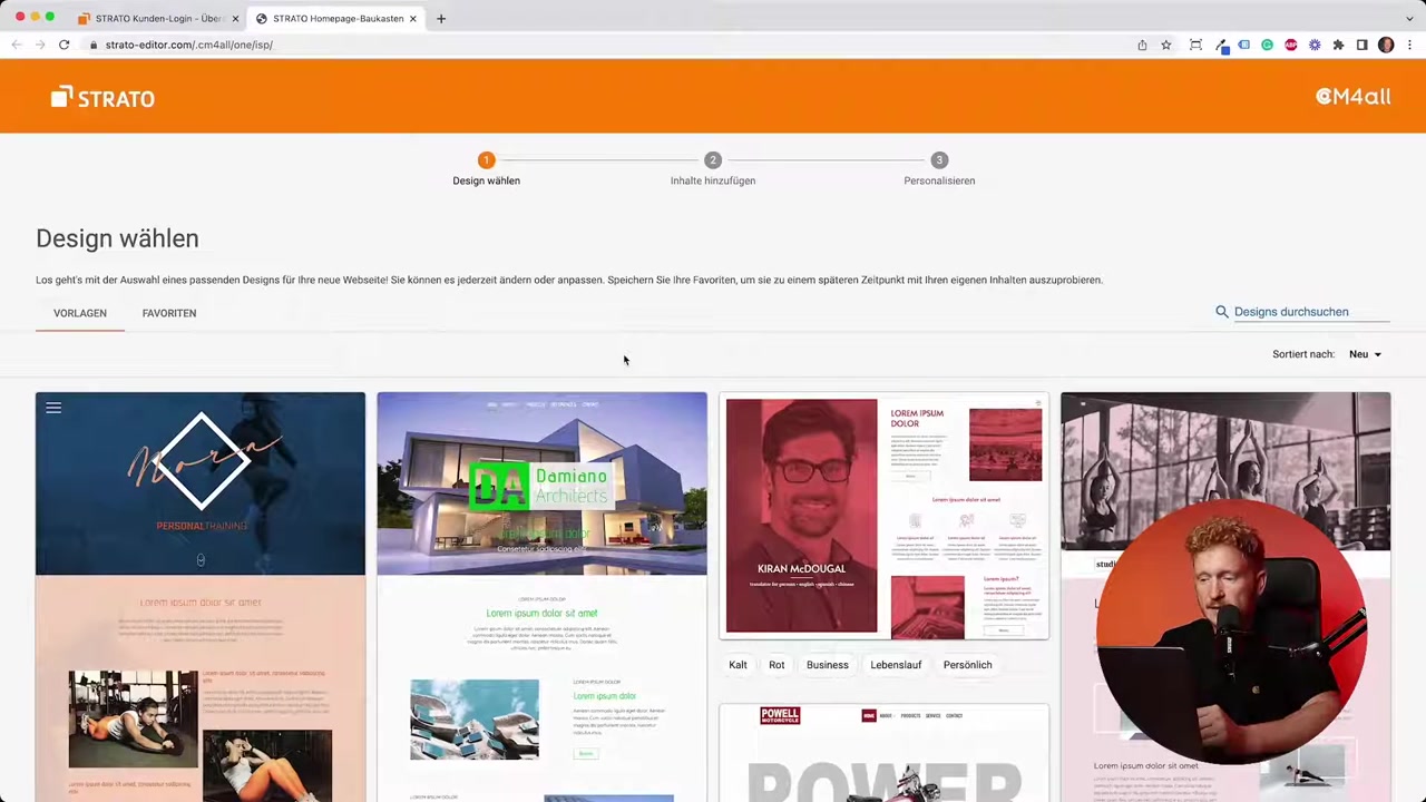Maak een website met de STRATO Website Bouwer
