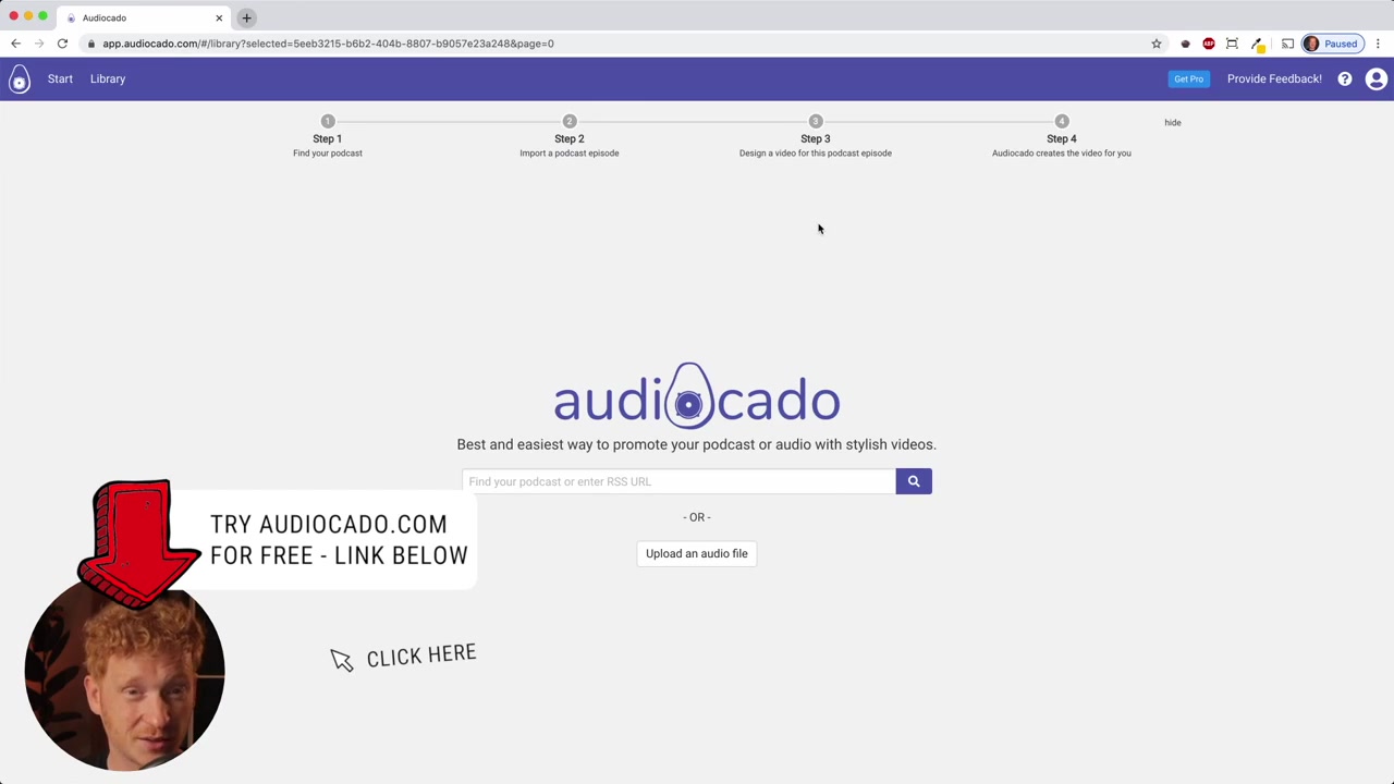 Convert Your Podcast to a Video for Instagram, Facebook & YouTube – Audiocado Tutorial