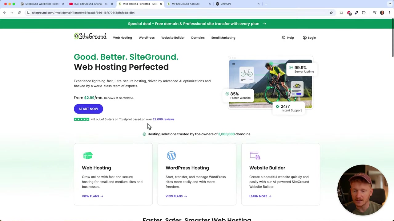 Tutoriel WordPress SiteGround – Créer un site WordPress facilement