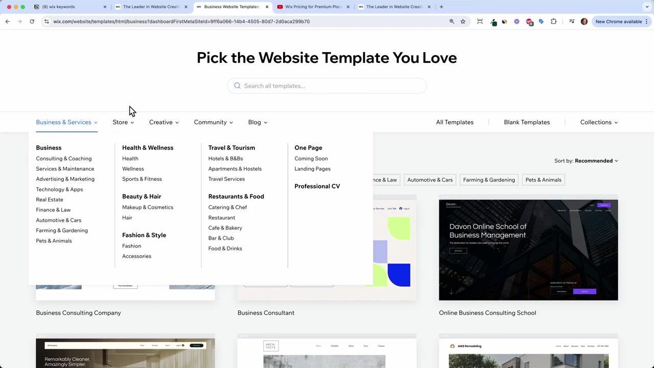 Wix Website Templates – Hoe kies je de juiste sjabloon voor jouw website?