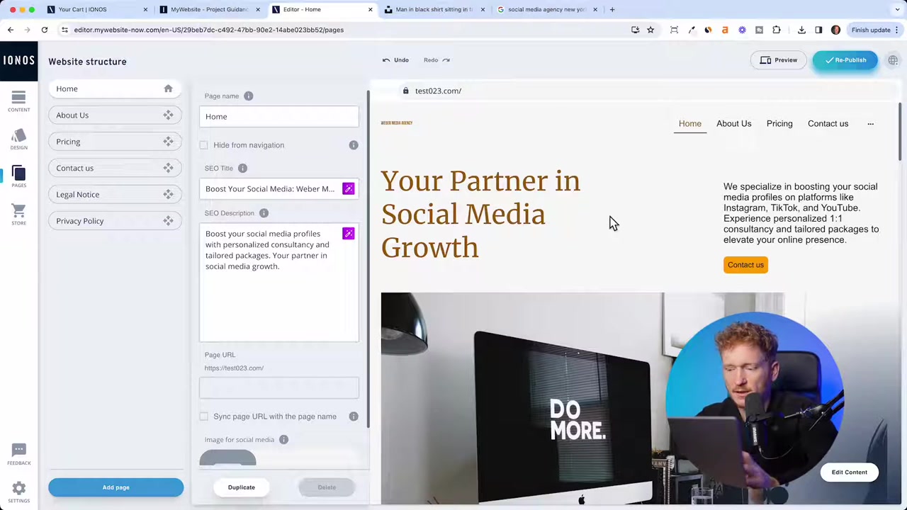 Comment créer un site web avec IONOS – Créateur de site web IA