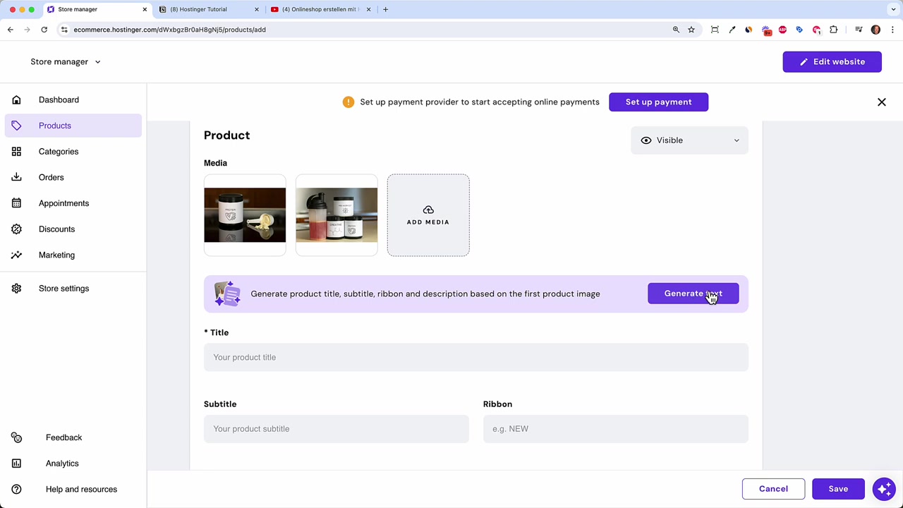 Como Criar uma Loja Virtual com a Hostinger – Tutorial Completo Passo a Passo