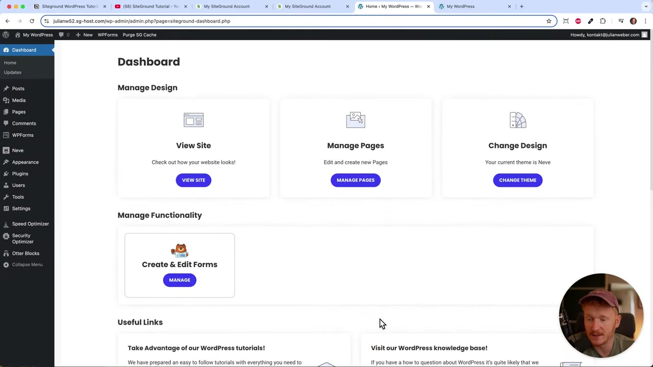 SiteGround WordPress Tutorial – Cómo crear una página web en WordPress