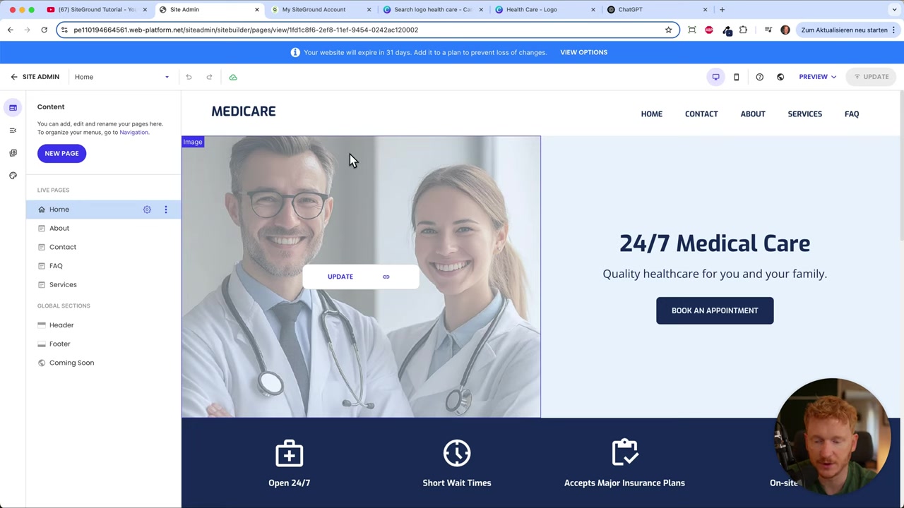SiteGround Website Builder Tutorial 2026 – Everything You Need to Know!