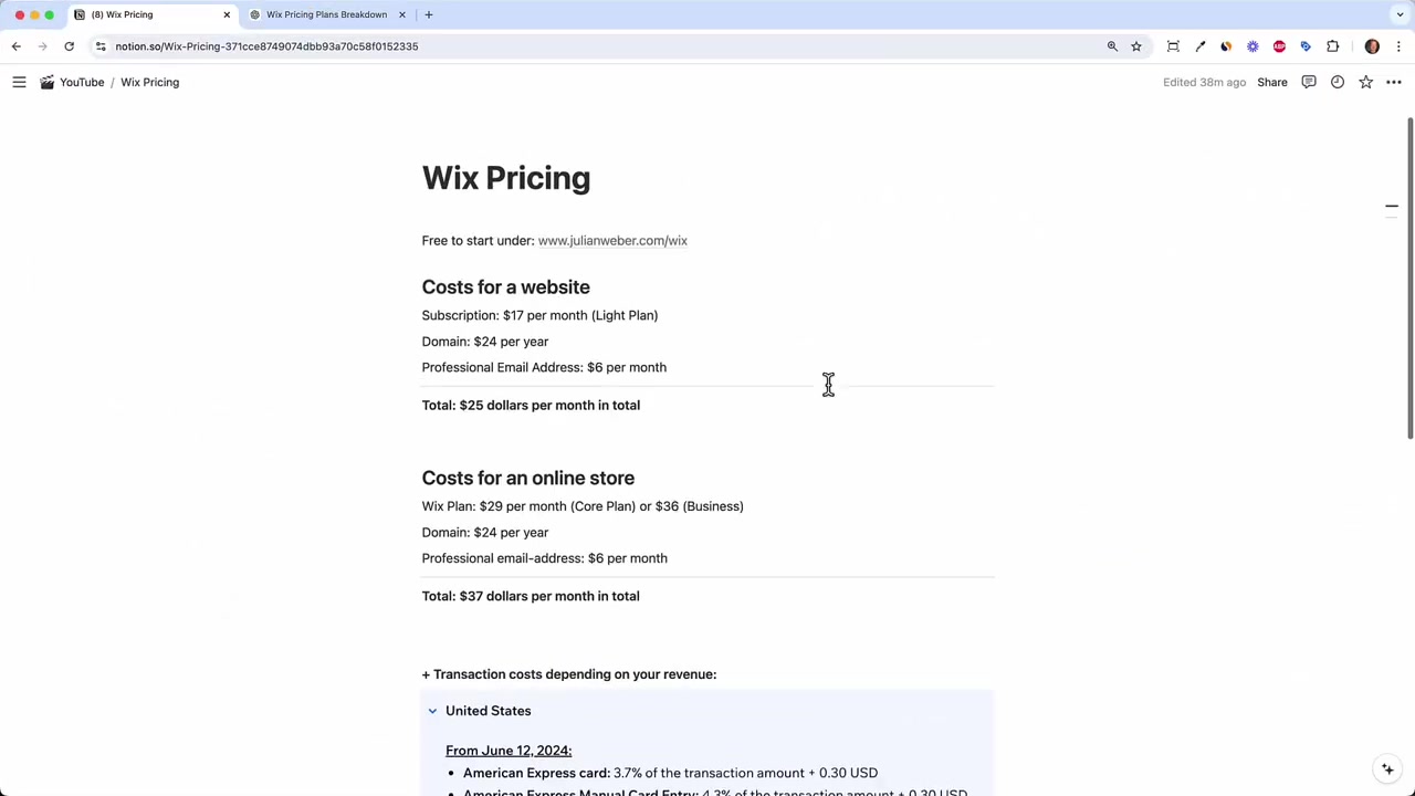 Wix Prijzen: Hoeveel kost het om een website te maken met Wix?
