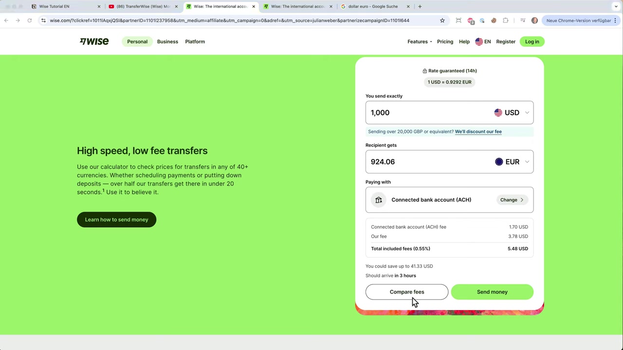 Tutorial WISE 2026: Cómo Enviar Dinero al Extranjero con Wise