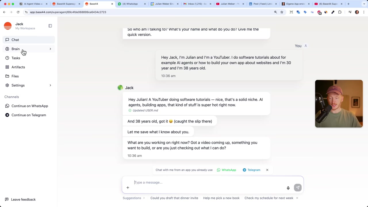 Build Your First AI Agent in 10 Minutes (Free & No Coding) | Base44 Tutorial