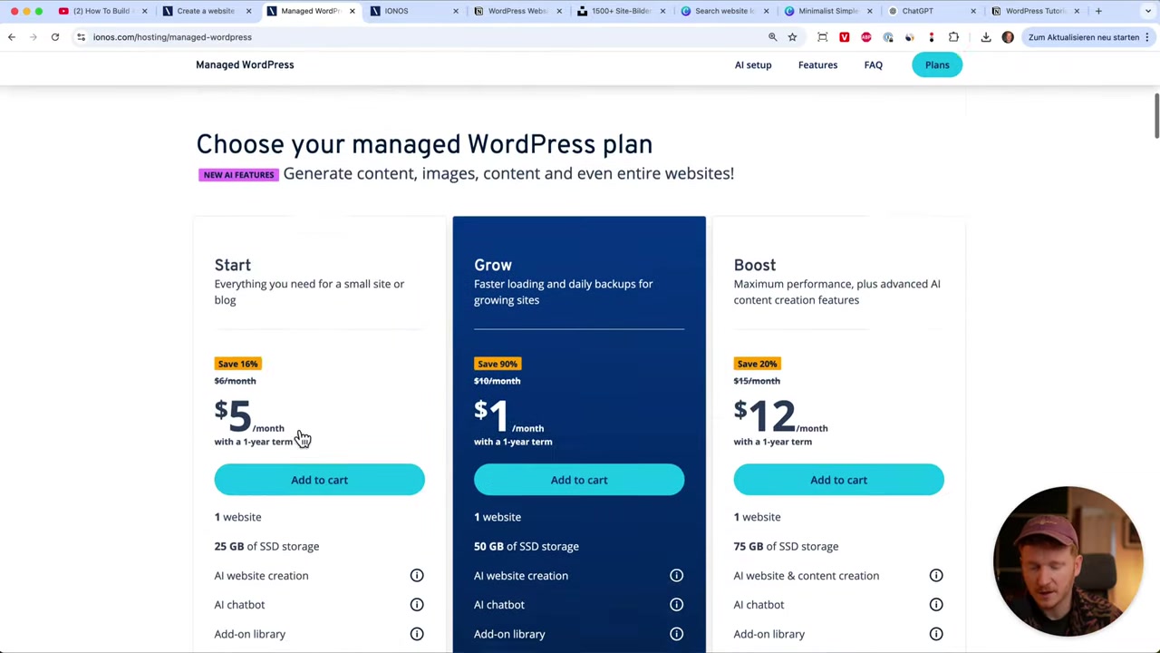 Comment créer un site web WordPress avec IONOS en 10 minutes (grâce à l'IA)