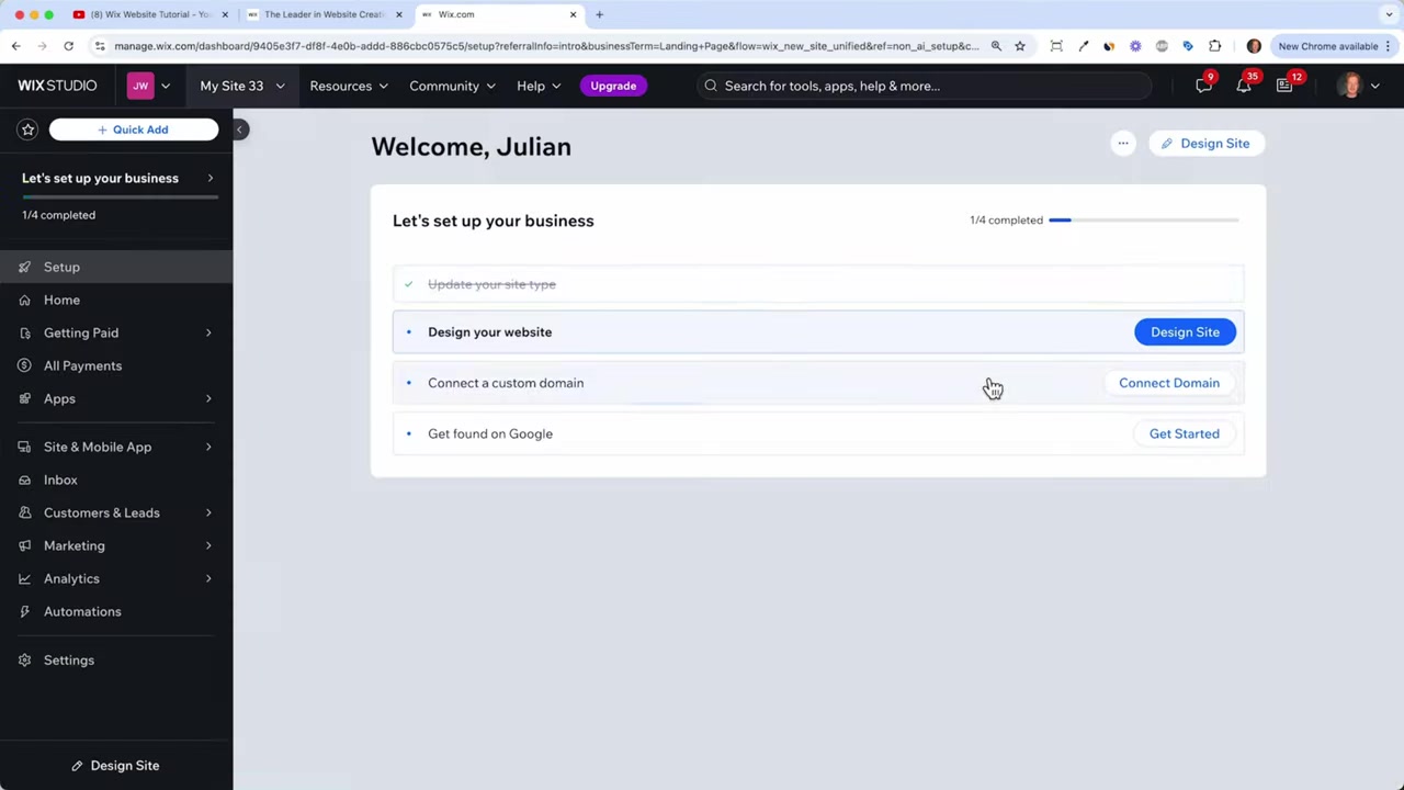 Wix Landing Page Tutorial 2026