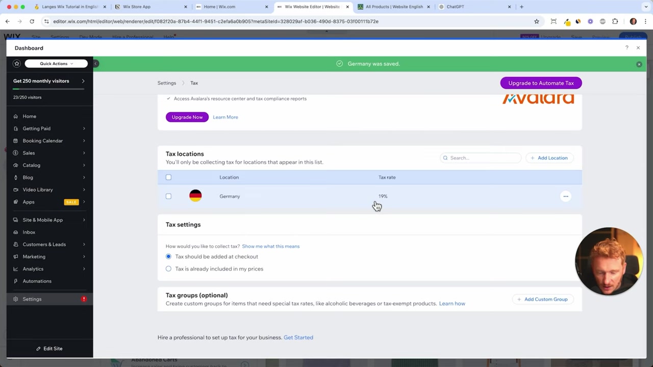 How to Set Up Taxes for Your Wix Store