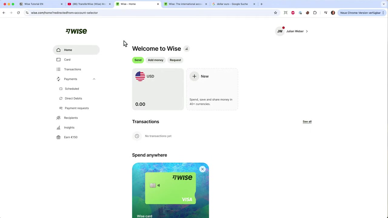 Tutorial WISE 2026: Como Enviar Dinheiro para o Exterior com Wise