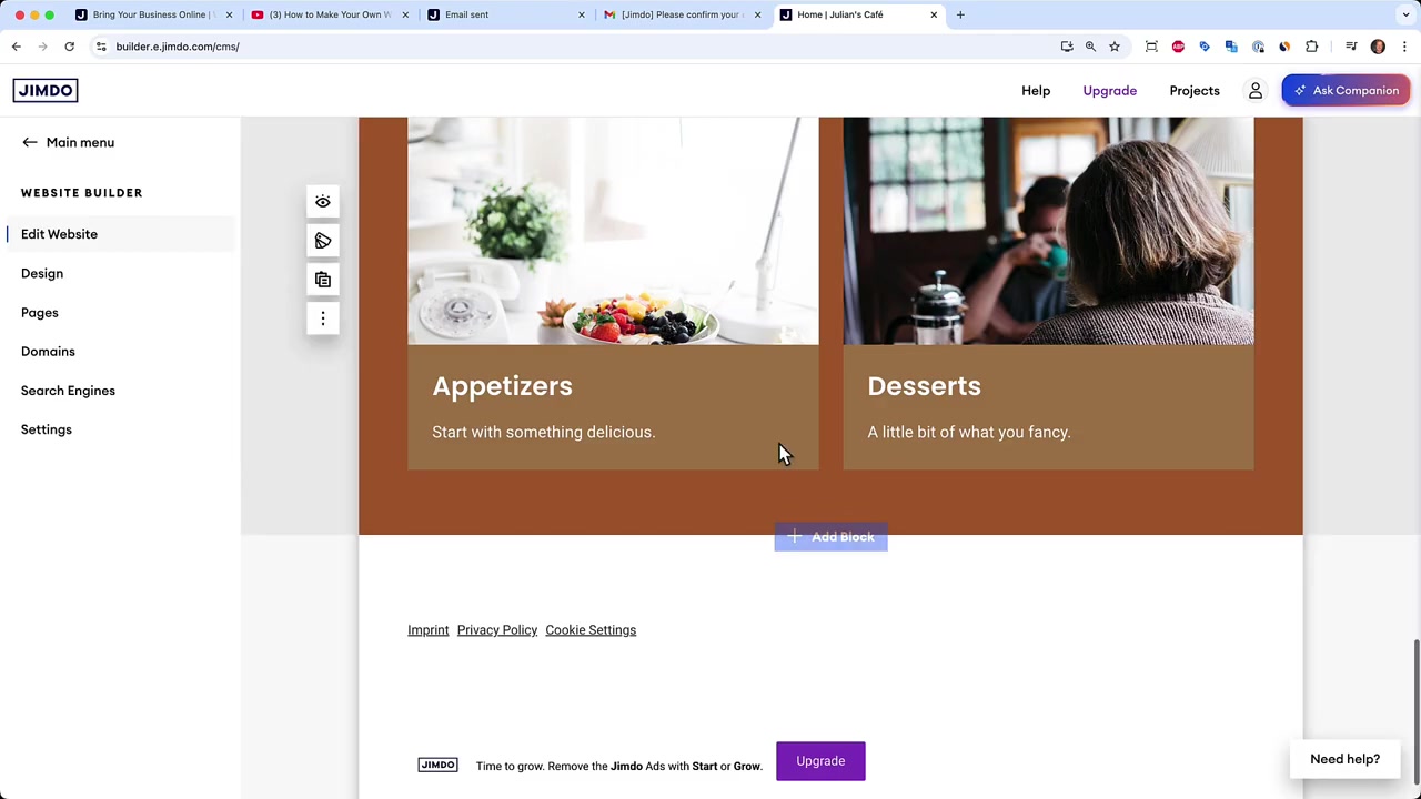 Tutoriel Jimdo (2026) – Comment créer un site web gratuit étape par étape