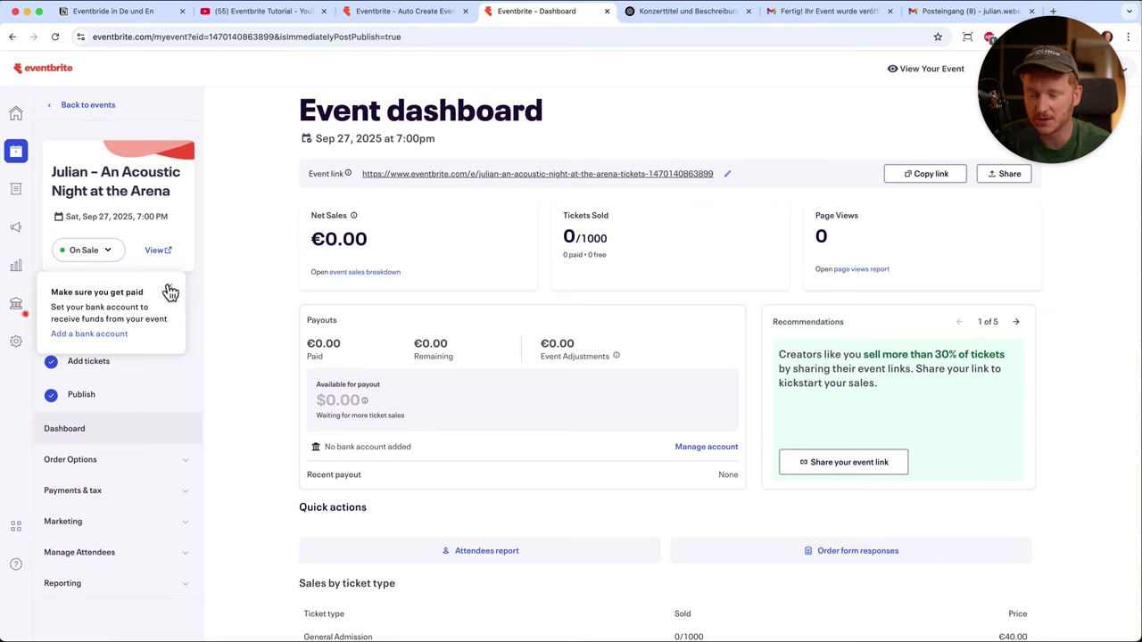 Eventbrite Tutorial – Een Evenement Maken & Tickets Online Verkopen