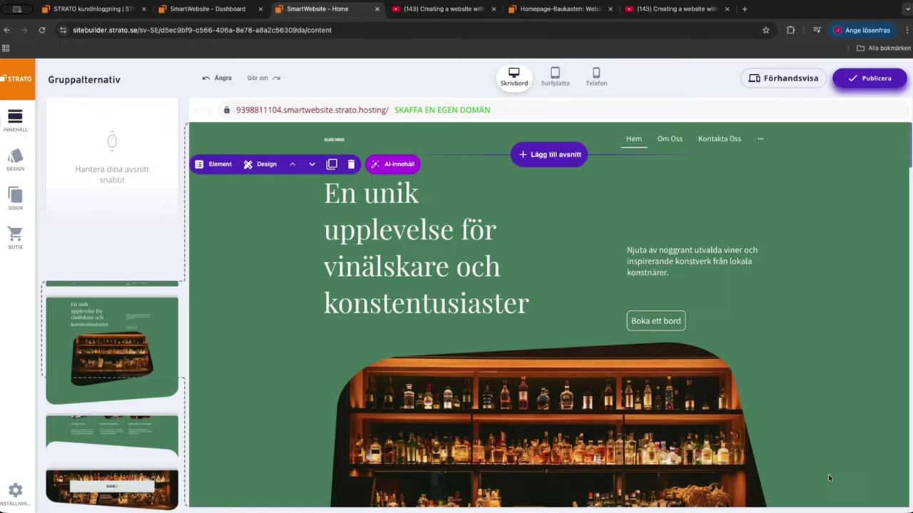 Skapa en hemsida med Strato – Steg-för-steg guide (2026)