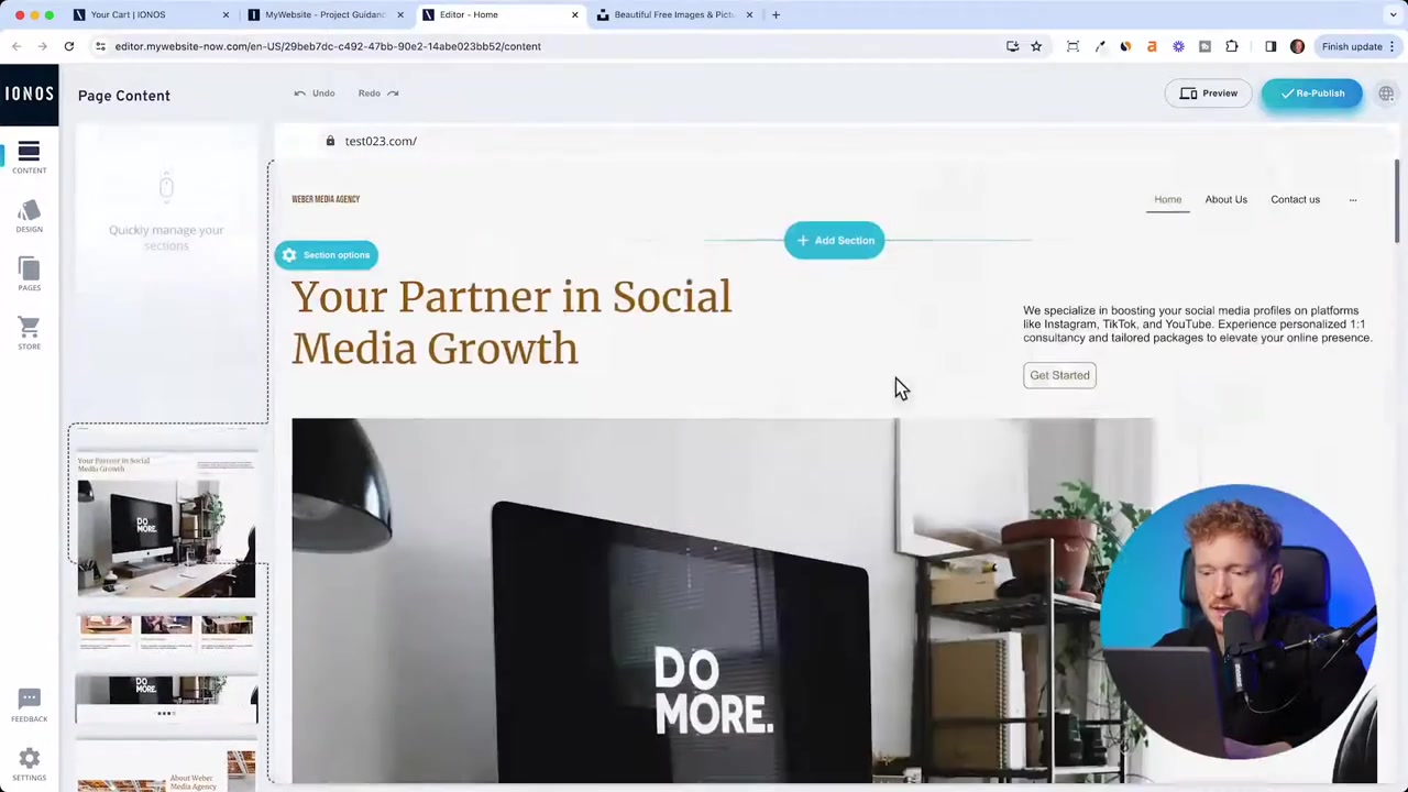 Cómo Crear Una Página Web Con IONOS – Tutorial 2026 Con Inteligencia Artificial