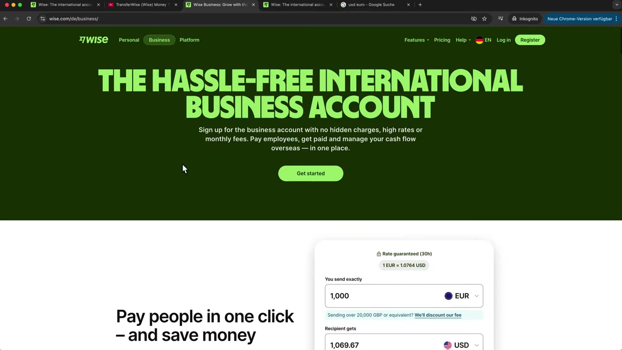 Wise Business Tutorial (2026) – How to Set Up a Wise Business Account and Transfer Money