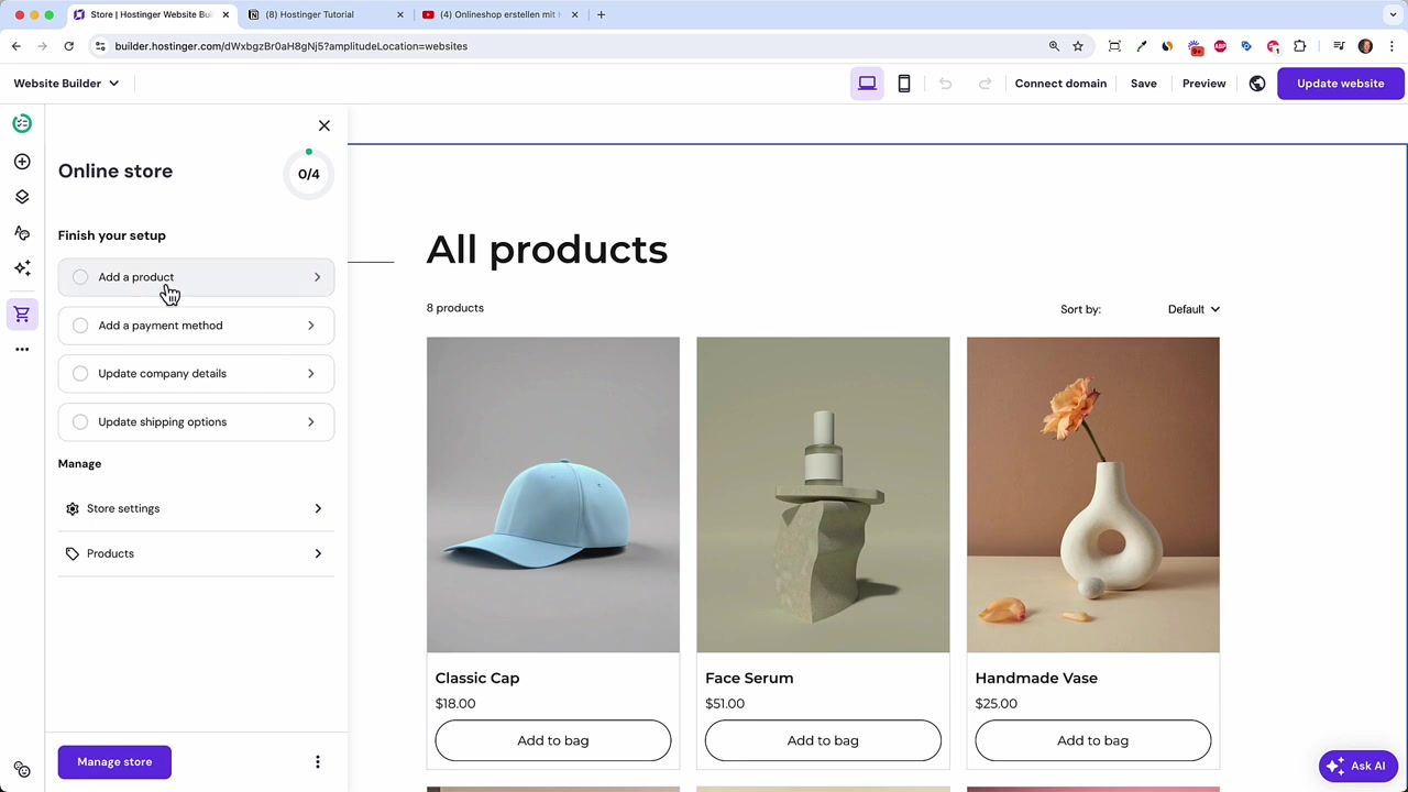 Crear una Tienda Online con Hostinger e Inteligencia Artificial – Tutorial Completo