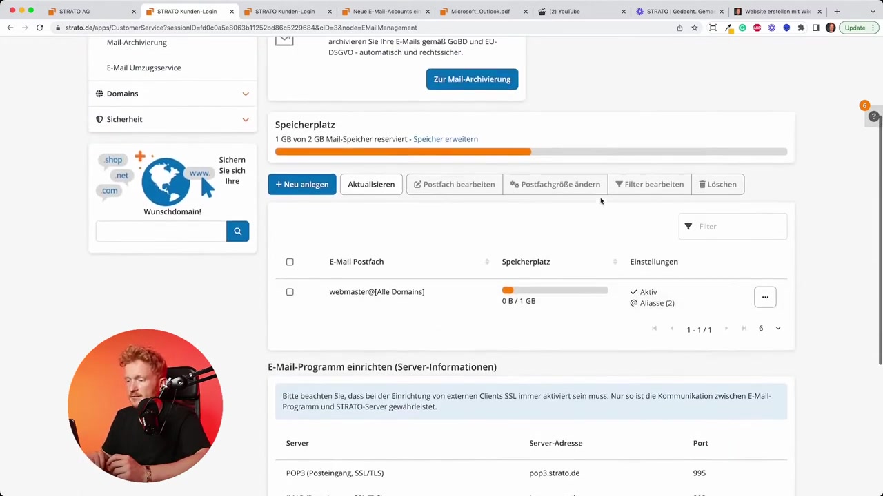E-mail domein kopen bij Strato – Zo stel je een professionele e-mail inbox in