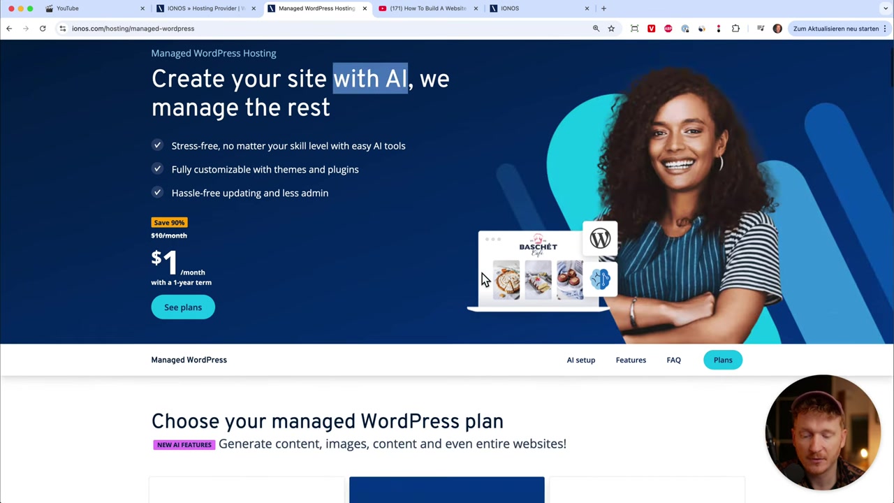 Come Creare un Sito Web con WordPress e IONOS - In 10 minuti grazie all'AI