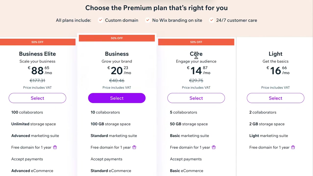 Wix Réduction : Comment obtenir une offre sur votre plan Wix