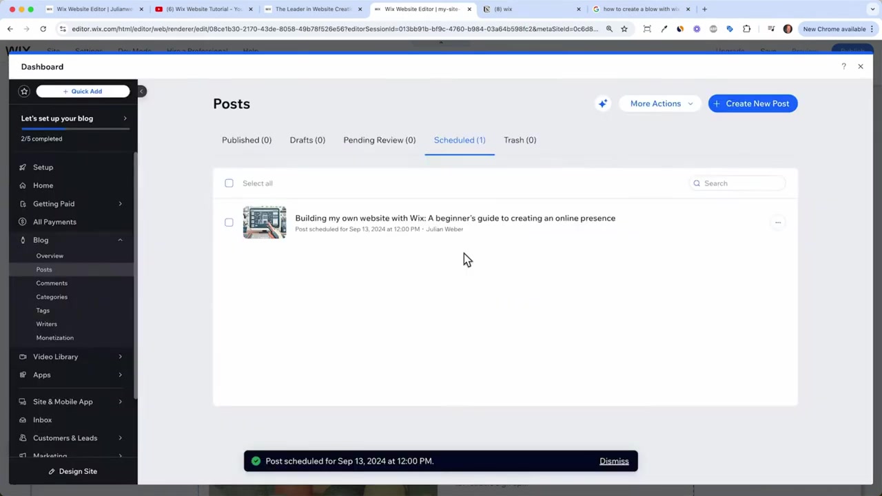Maak een Blog met Wix | Stap-voor-Stap Tutorial