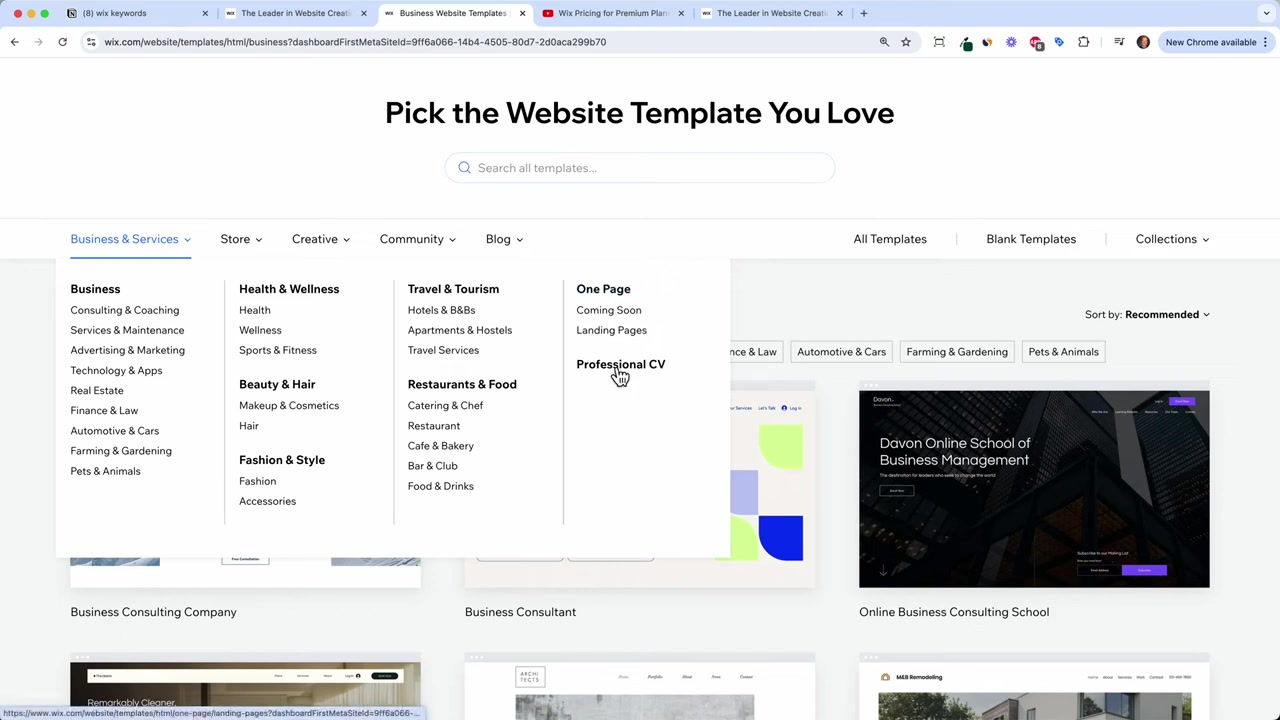 Wix Plantillas: Cómo Elegir la Adecuada para Tu Web