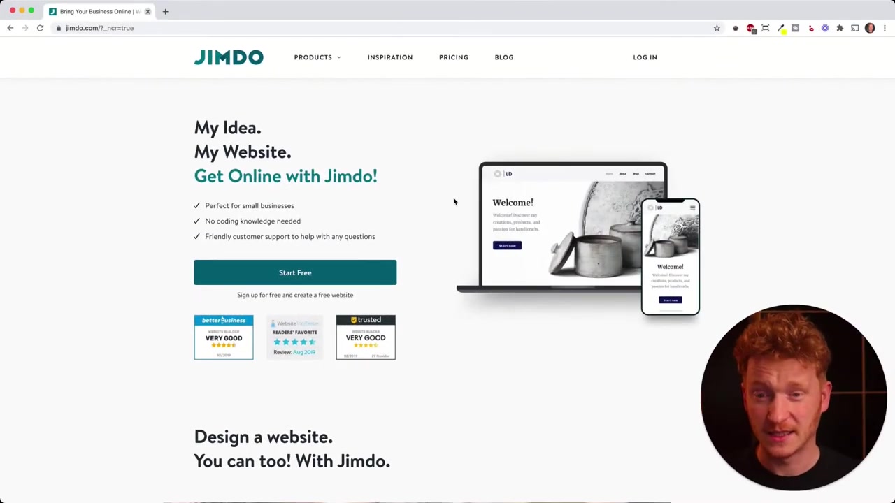Como hacer una página web con JIMDO