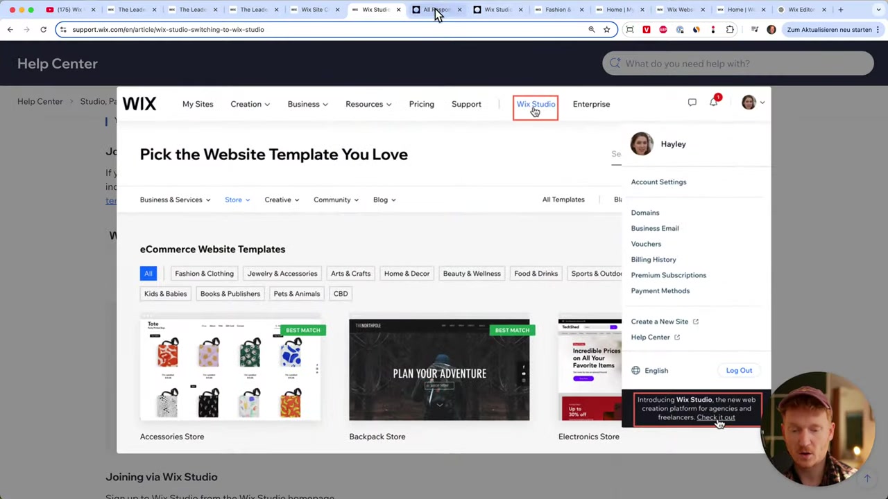 Wix Editor vs Wix Studio – Qual é o sistema certo para si?