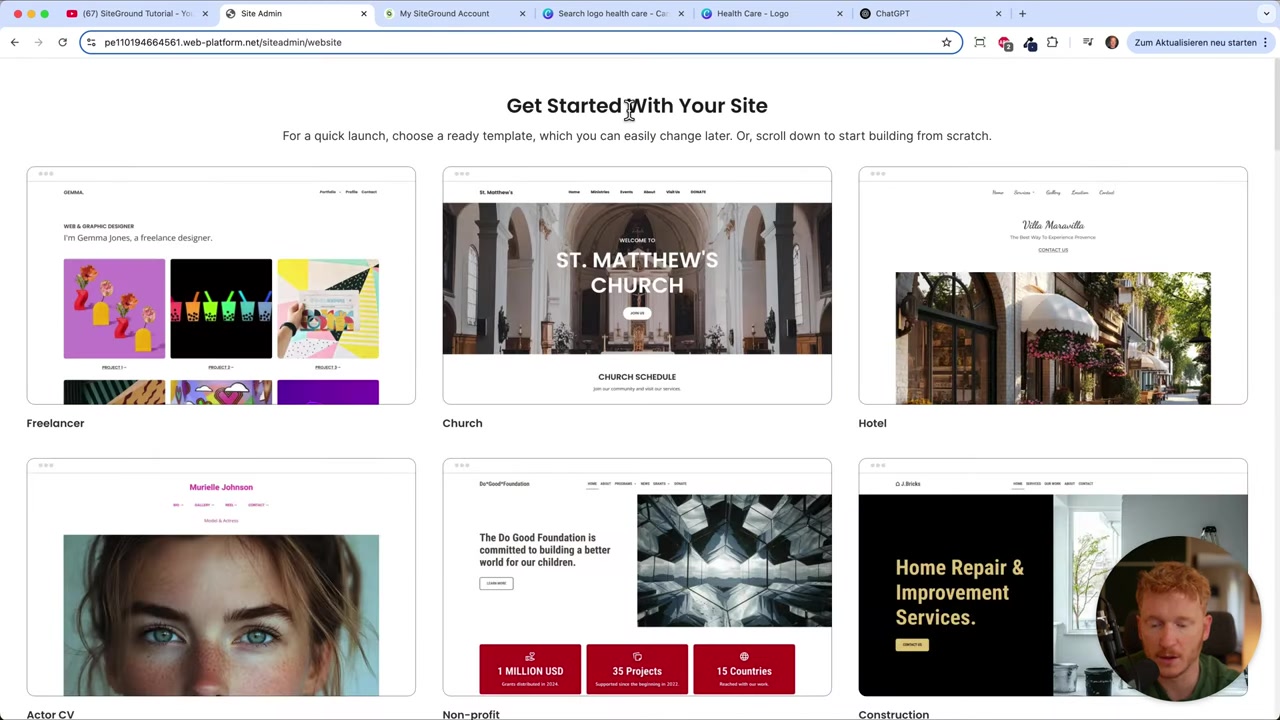 Cómo crear tu sitio web sin programar con SiteGround (2026) – Guía completa