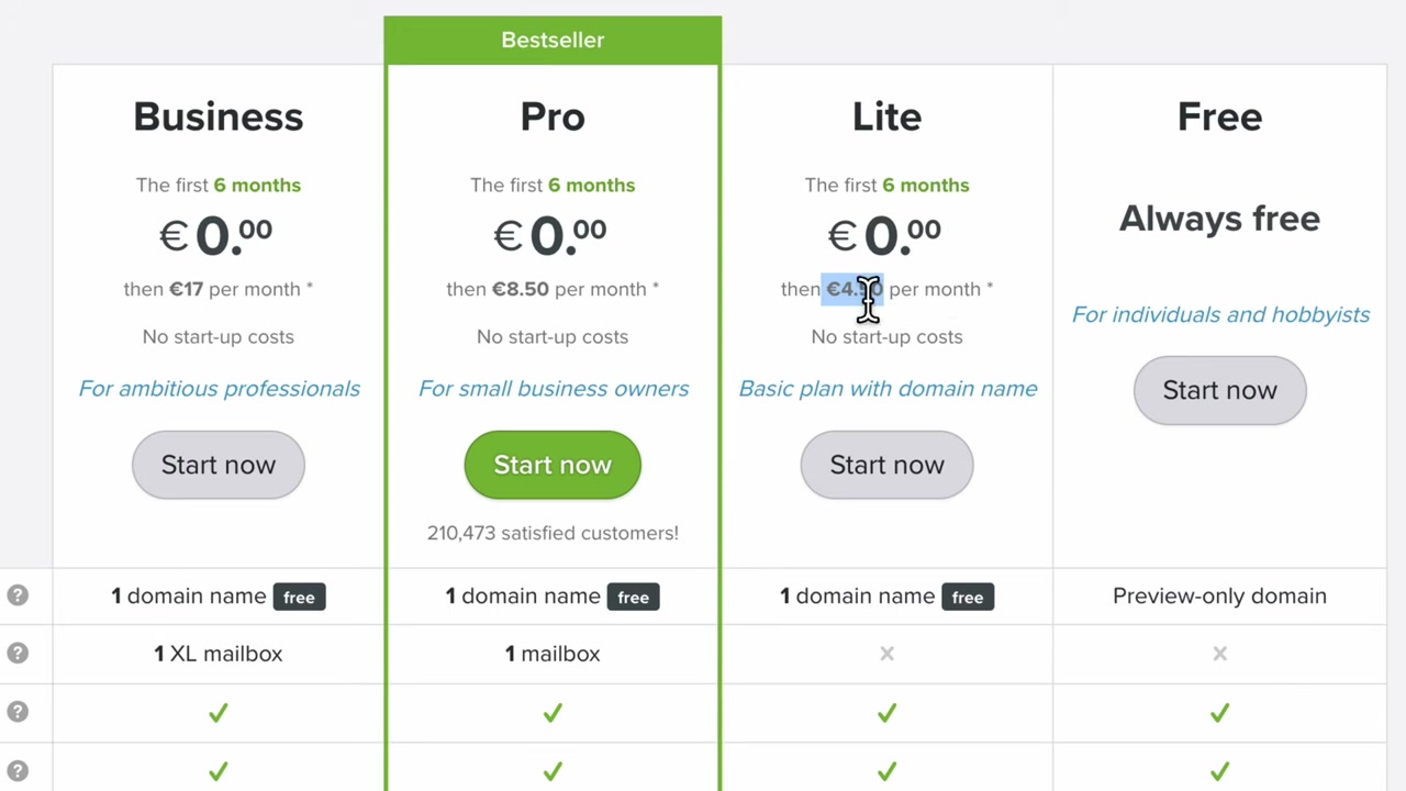 Webador Prijzen en Kosten uitgelegd - Zo krijg je de Beste Deal