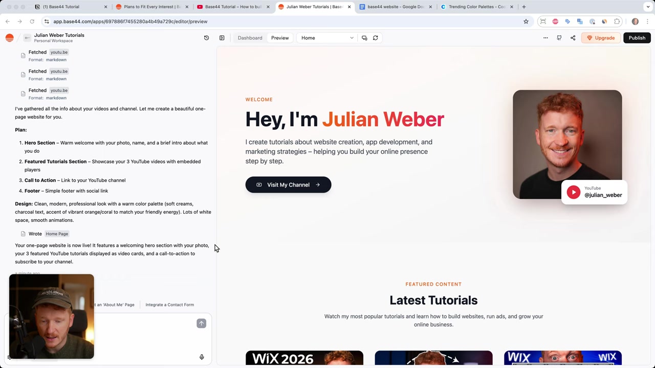 Base44 Website Builder Tutorial 2026 – Build a Full Website with AI