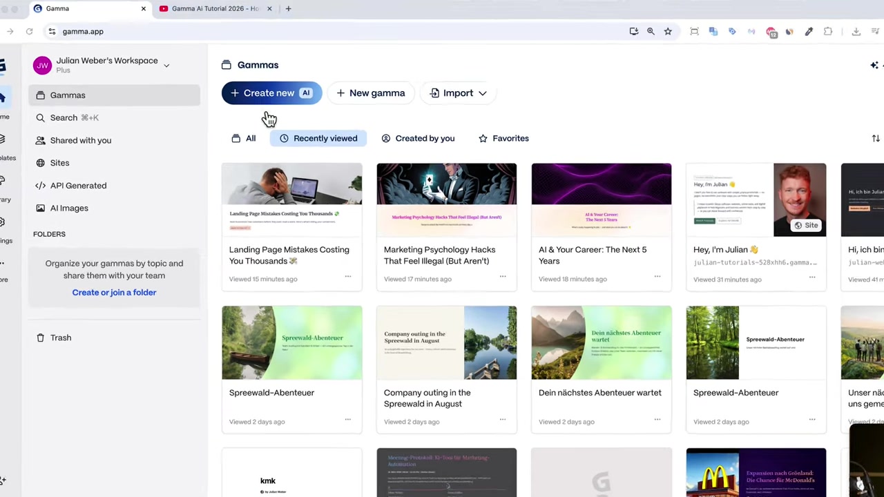 Gamma AI for Social Media Posts – New Tutorial 2026
