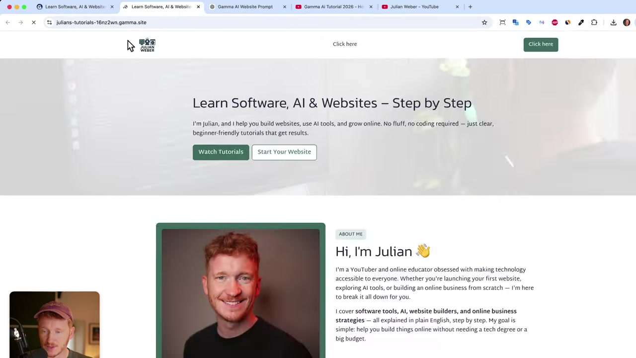 Gamma AI Website Builder Tutorial (2026) – Build a Website in Minutes