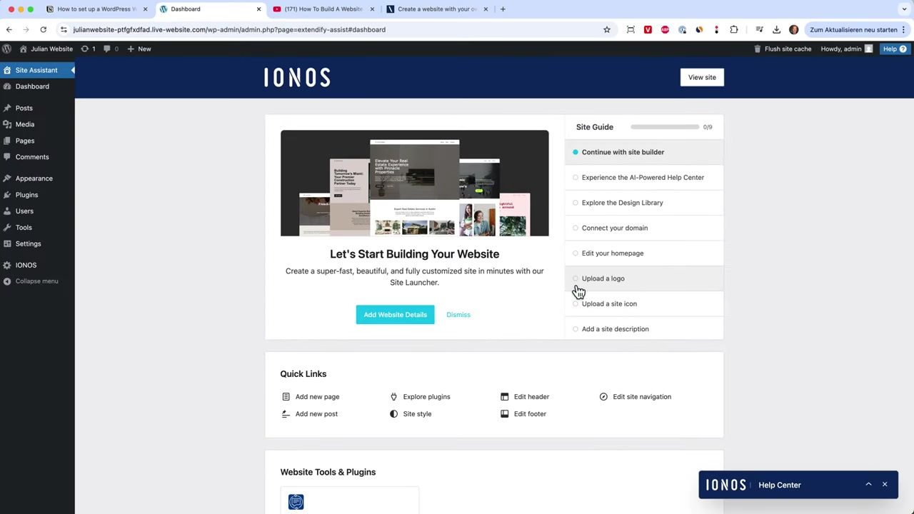 Comment installer WordPress sur Ionos – Tutoriel complet 2026