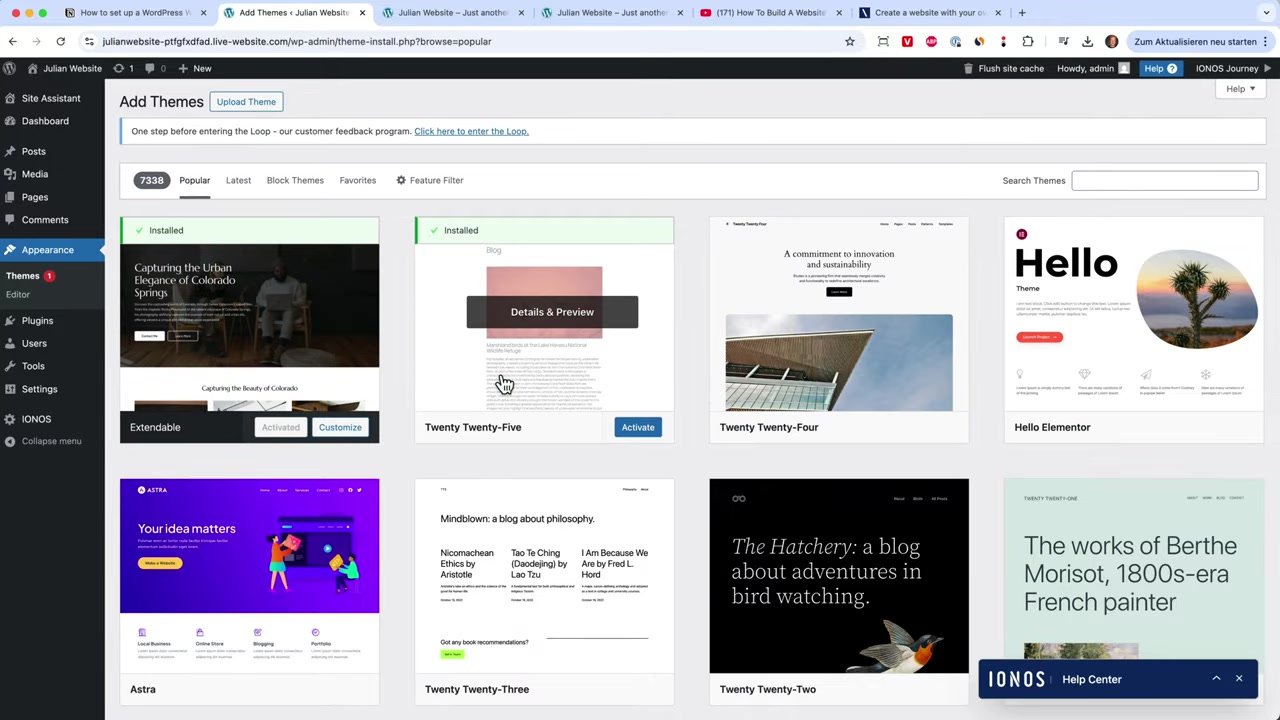 Comment installer WordPress sur Ionos – Tutoriel complet 2026